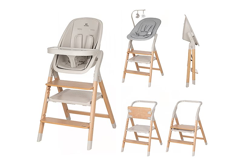 Стілець для годування CRL-16701 "Ergo" Linen Beige MOQ CARRELLO