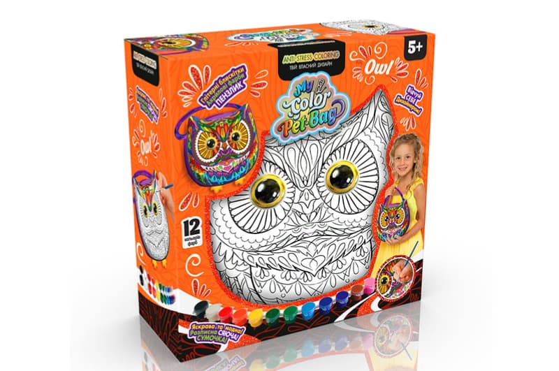 Набір для творчості CPB-01-01U,02U,03U "My Color Pet-Bag" сумочка DANKO, фото 2