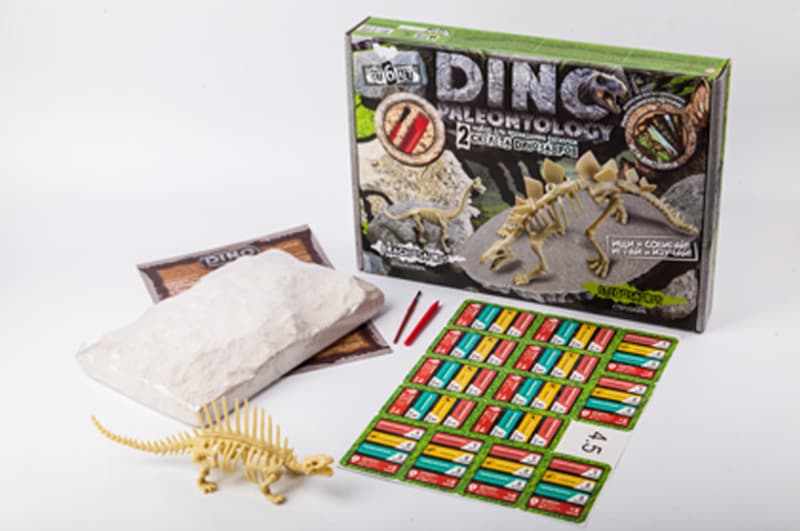 Набір для розкопок DP-01-01,02,03,04,05 "DINO PALEONTOLOGY" великий DANKO, фото 4
