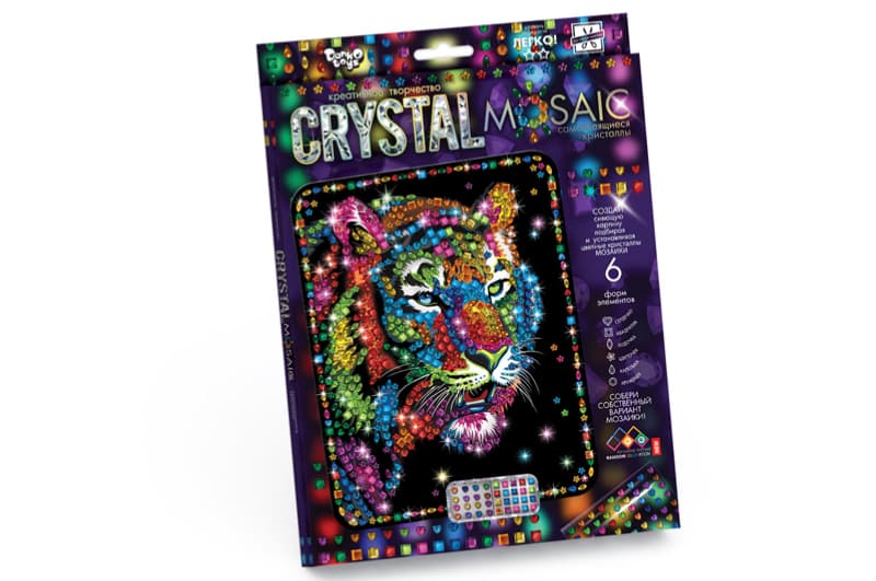 Набір для творчості CRM-01-01,02,03,04...10 "CRYSTAL MOSAIC" DANKO, фото 5