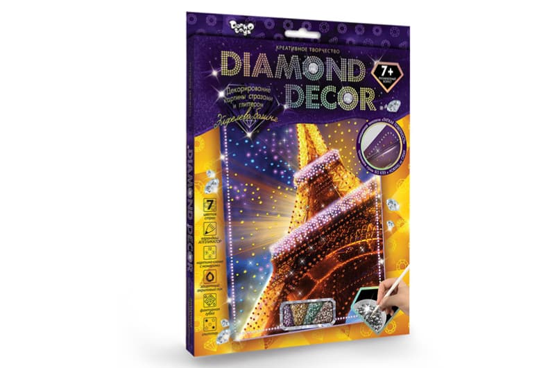 Набір для творчості DD-01-01,02..07,09,10,11 "DIAMOND DECOR" DANKO, фото 4