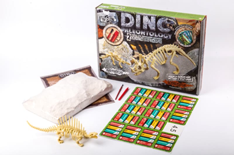 Набір для розкопок DP-01-01,02,03,04,05 "DINO PALEONTOLOGY" великий DANKO, фото 6