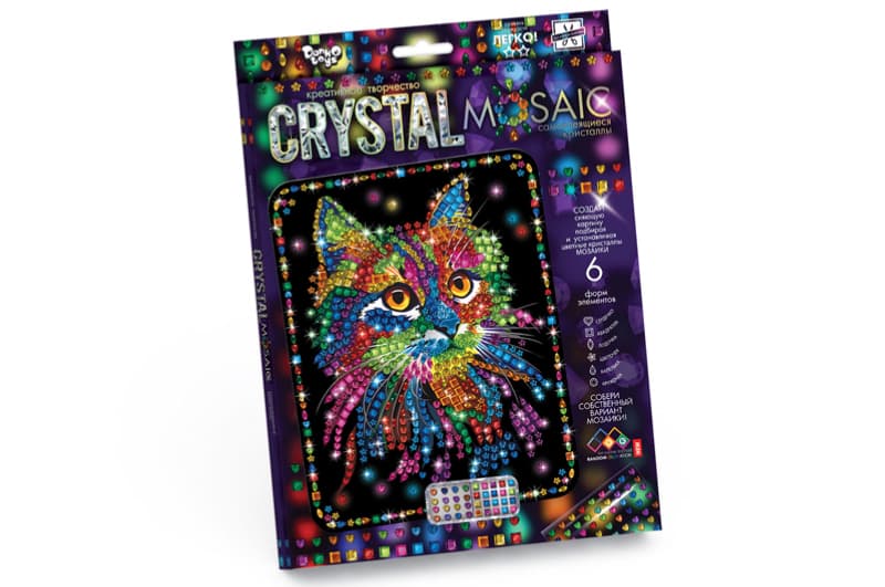 Набір для творчості CRM-01-01,02,03,04...10 "CRYSTAL MOSAIC" DANKO, фото 6
