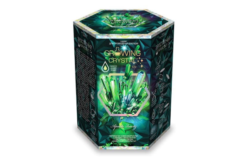 Набір для дослідів GRK-01-01U,02U,03U..08U "GROWING CRYSTAL" в коробці DANKO, фото 2