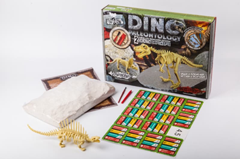 Набір для розкопок DP-01-01,02,03,04,05 "DINO PALEONTOLOGY" великий DANKO, фото 7