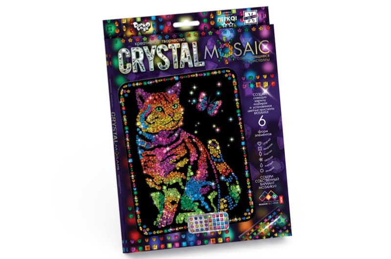 Набір для творчості CRM-01-01,02,03,04...10 "CRYSTAL MOSAIC" DANKO, фото 10