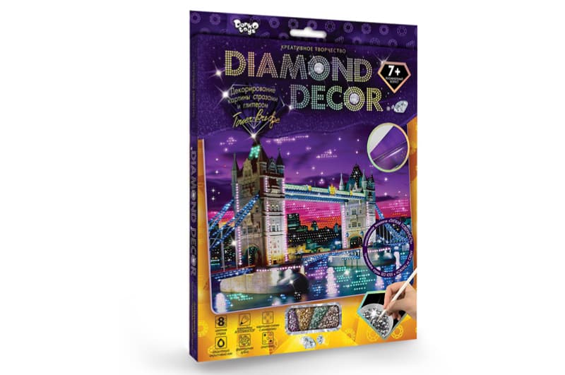 Набір для творчості DD-01-01,02..07,09,10,11 "DIAMOND DECOR" DANKO, фото 5