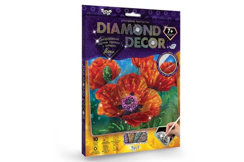 Набір для творчості DD-01-01,02..07,09,10,11 "DIAMOND DECOR" DANKO, фото 2