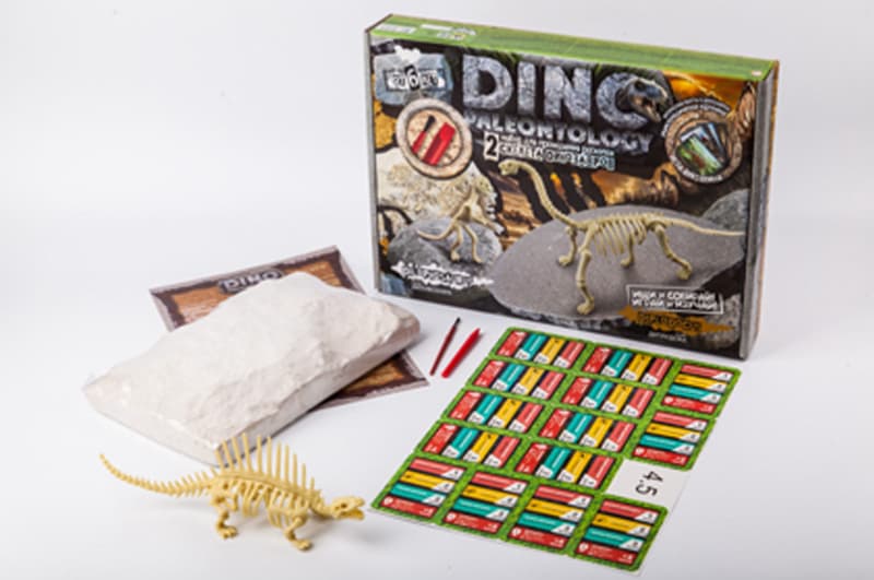Набір для розкопок DP-01-01,02,03,04,05 "DINO PALEONTOLOGY" великий DANKO, фото 5