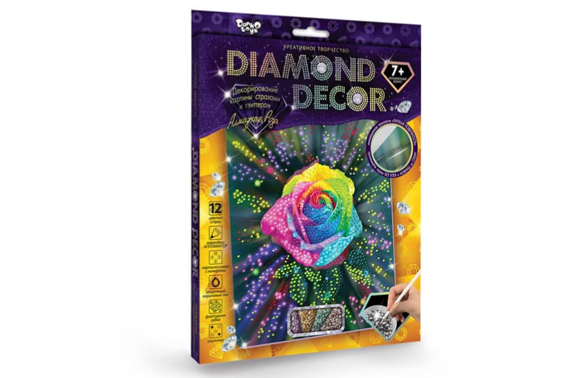 Набір для творчості DD-01-01,02..07,09,10,11 "DIAMOND DECOR" DANKO, фото 6