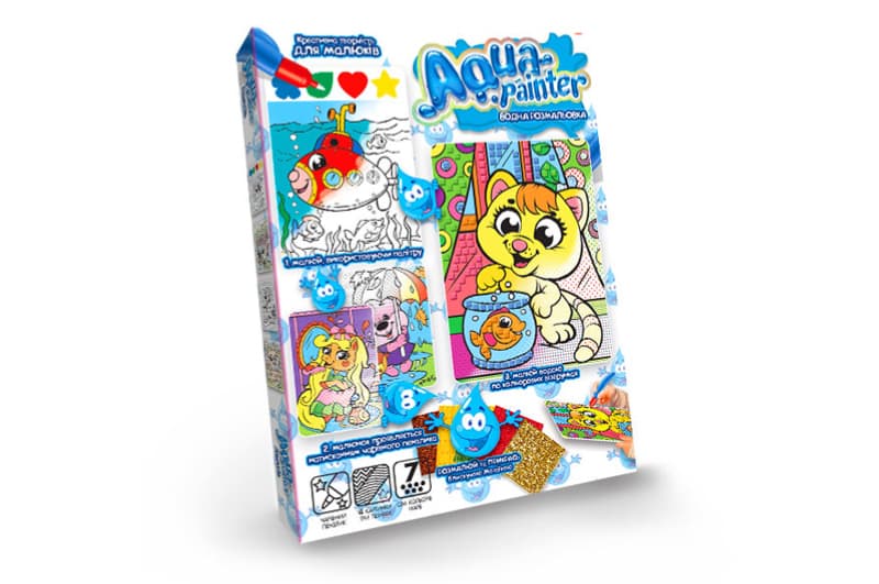 Набір для творчості AQP-01-01U,02U,03U...09U "AQUA PAINTER" DANKO, фото 3