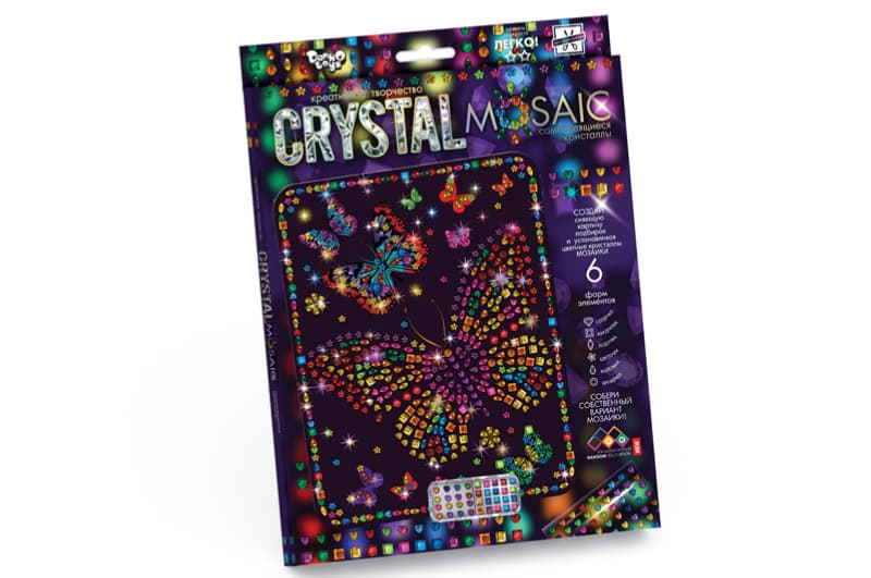 Набір для творчості CRM-01-01,02,03,04...10 "CRYSTAL MOSAIC" DANKO, фото 9