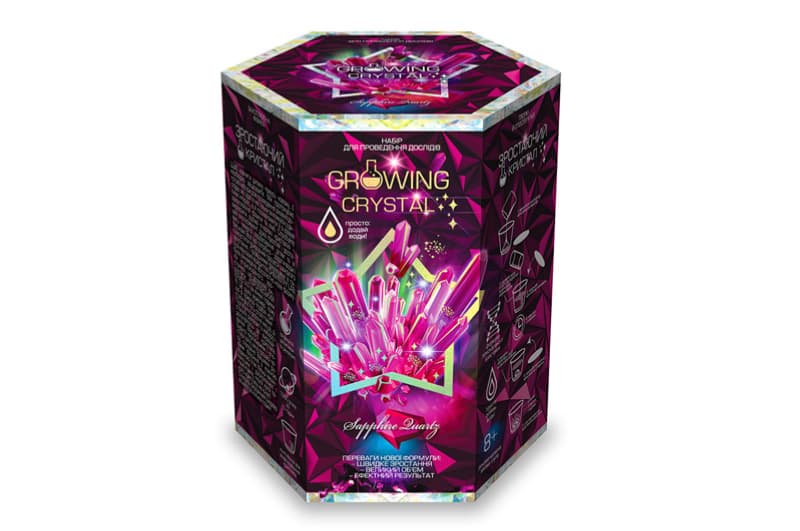Набір для дослідів GRK-01-01U,02U,03U..08U "GROWING CRYSTAL" в коробці DANKO, фото 6