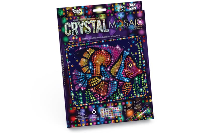 Набір для творчості CRM-01-01,02,03,04...10 "CRYSTAL MOSAIC" DANKO, фото 7