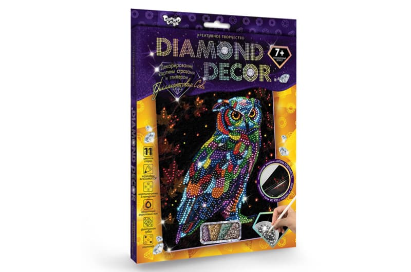Набір для творчості DD-01-01,02..07,09,10,11 "DIAMOND DECOR" DANKO, фото 8