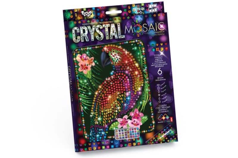 Набір для творчості CRM-01-01,02,03,04...10 "CRYSTAL MOSAIC" DANKO, фото 8