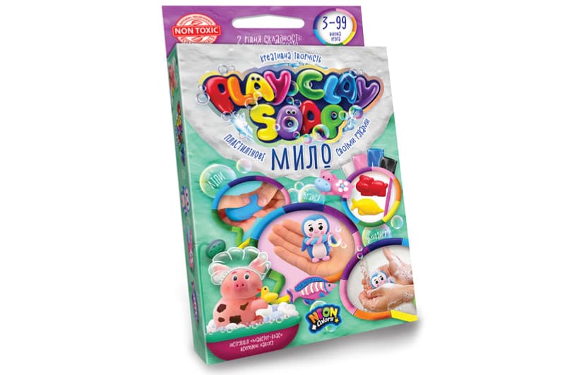 Набір для творчості PCS-02-01U,02U,03U,04U "Пластилінове Мило "PLAY CLAY SOAP" малий DANKO, фото 3