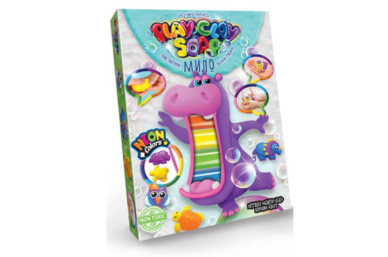 Набір для творчості PCS-03-01U,02U,03U,04U "Пластилінове Мило "PLAY CLAY SOAP" середній DANKO, фото 5