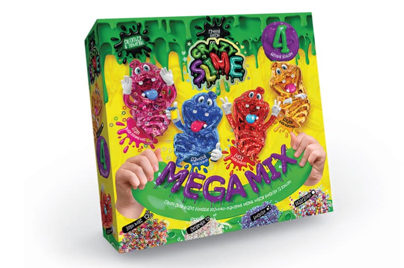 Набір для дослідів SLM-03-01U,02U "Crazy Slime 4в1" DANKO, фото 3