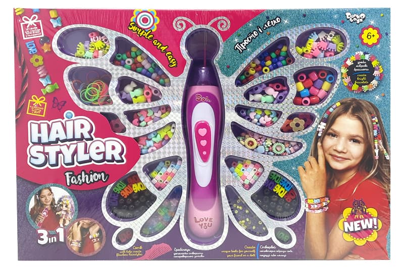 Набір для творчості HS-01-01 "Hair Styler. Fashion" плетення косичок, браслетів DANKO