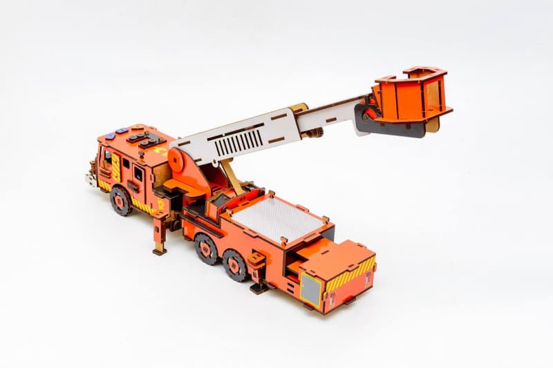 Конструктор Puz-00921"Пожежна Машина"(розмір моделі 50x13x10см) PuzzleOk, фото 2