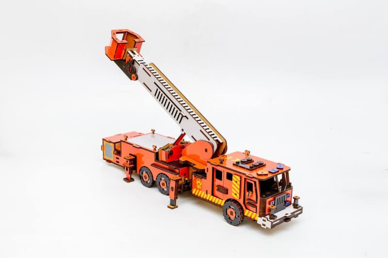 Конструктор Puz-00921"Пожежна Машина"(розмір моделі 50x13x10см) PuzzleOk, фото 9