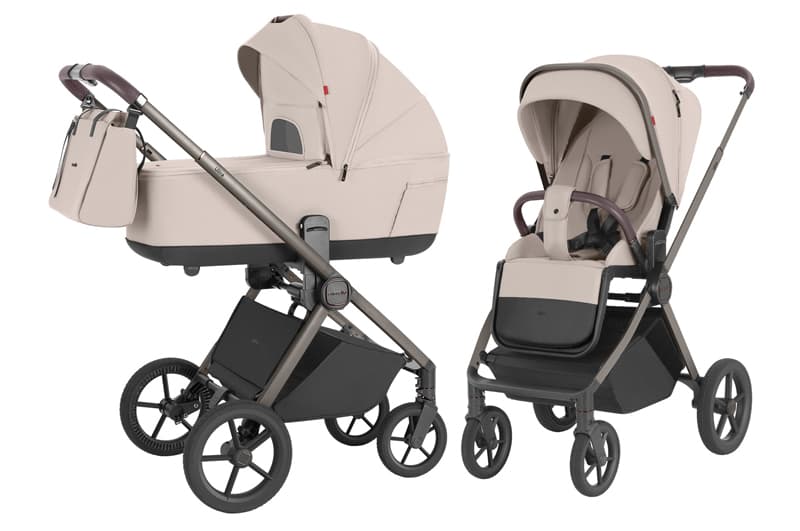Коляска універсальна CRL-6527 "Ultra" Maple Beige 2в1 (Color Frame) CARRELLO
