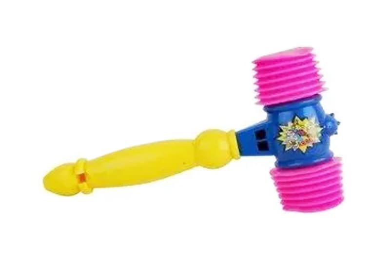 Брязкальце 384A "Молоток" з пискавкою р.30x18x7 см YG Toys