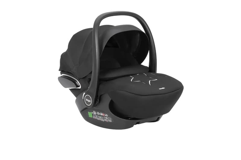 Автокрісло+база Vega CRL-14101/3AY Absolute Black i-Size 40-87см ISOFIX з обертанням CARRELLO, фото 3