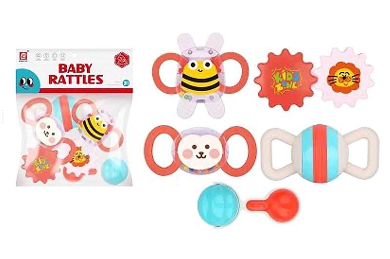 Набір брязкалець D282 в кульку 5 шт р.28x24 см YG Toys