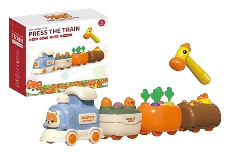 Потяг дитячий D126 з молотком, в коробці р.24x8.5x20.6 см YG Toys