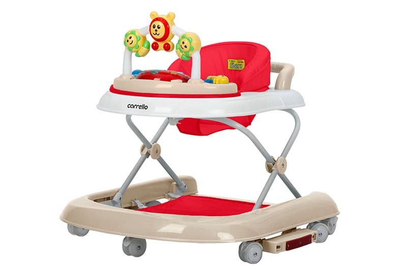 Ходунки CRL-9602/3 "Libero"  Red 3в1 (ходунки, гойдалка, каталка) CARRELLO