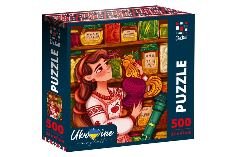 Пазли на 500 елементів «Україночка з півником» Vladi Toys DT500-06