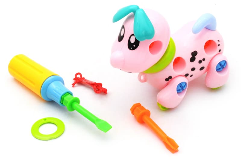 Іграшка конструктор 669D-2 "Собачка" в сітці р.12x7,5x12 см YG Toys