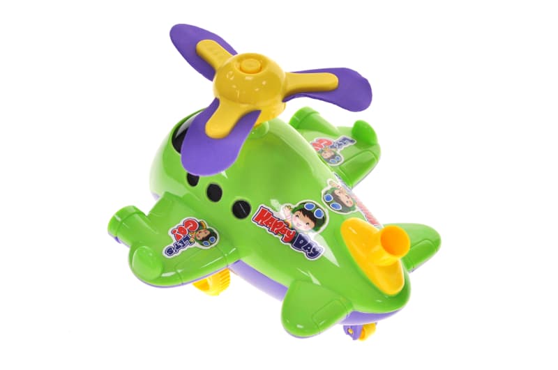 Каталка 9904A "Літачок" з ручкою, в кульку р.18x13,5x17 см YG Toys, фото 2