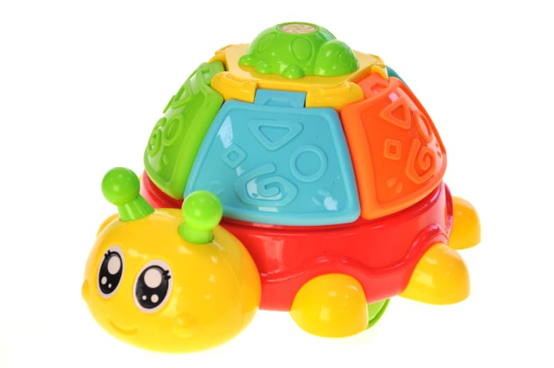 Каталка A0510 "Жук" з ручкою, в сітці р.20x16x16 см YG Toys, фото 3