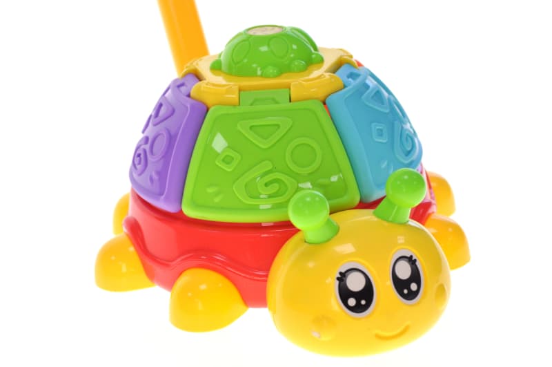 Каталка A0510 "Жук" з ручкою, в сітці р.20x16x16 см YG Toys, фото 5
