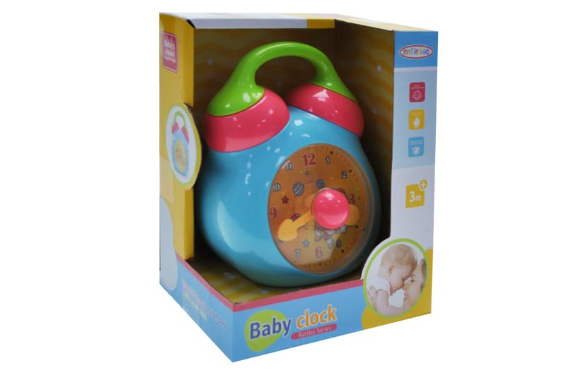 Брязкальце TG8413 "Годинник" в коробці р.16x9,5x12 см YG Toys