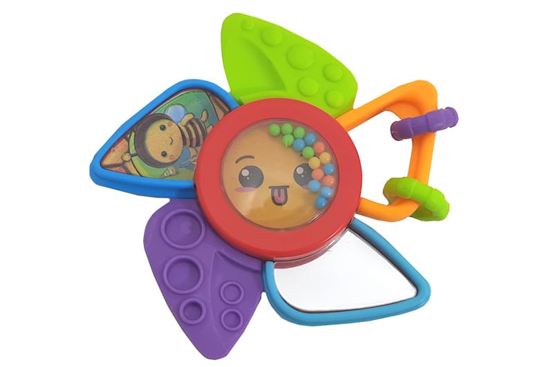 Брязкальце 8398-16 з прорізувачем, в кульку р.20x3x15 см YG Toys