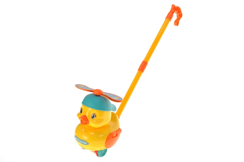 Каталка 198-29 "Каченя" з ручкою р.21x18x19 см YG Toys, фото 2