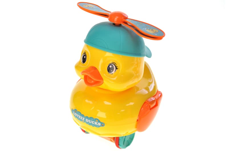 Каталка 198-29 "Каченя" з ручкою р.21x18x19 см YG Toys, фото 4