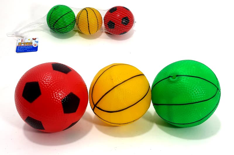 Дитячі м’ячі «Спорт» YG TOYS, 3 шт., 10 см