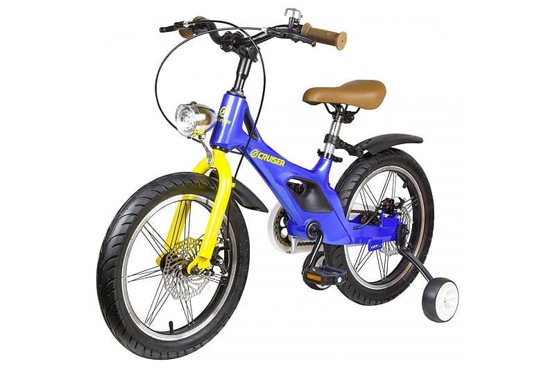 Дитячий велосипед Crussier ICONIC blue 18 дюймів, двоколісний Maraton
