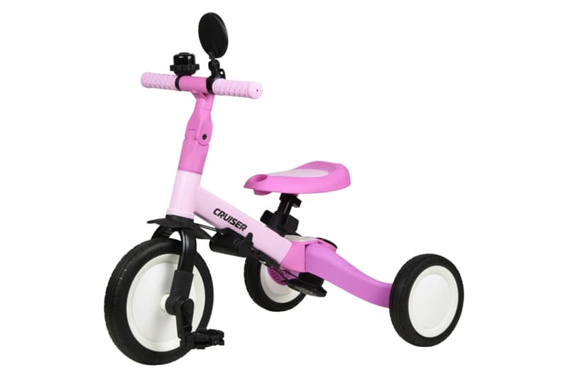 Біговел Tri-cycle 4in1 Cruiser Versa pink трансформер з дашком, фото 3