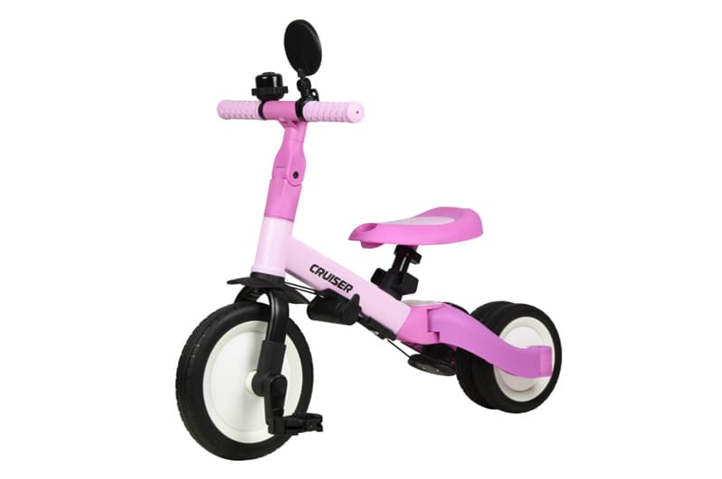 Біговел Tri-cycle 4in1 Cruiser Versa pink трансформер з дашком, фото 2