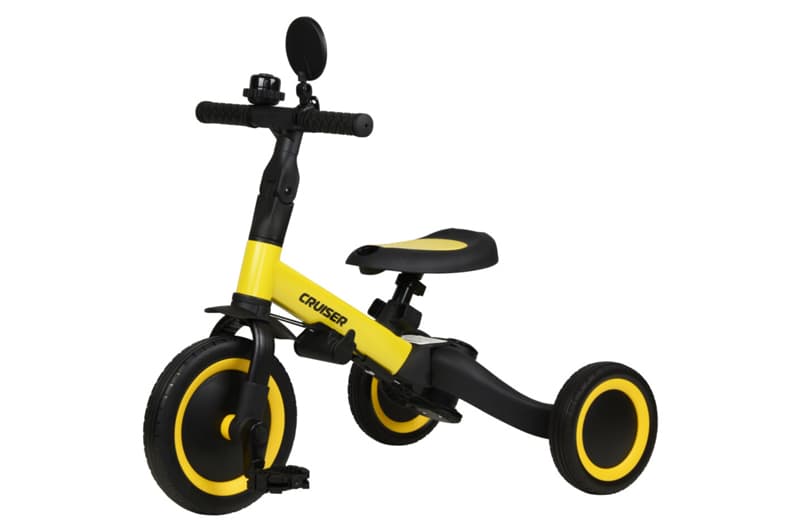 Біговел Tri-cycle 4in1 Cruiser Versa yellow трансформер з дашком, фото 3