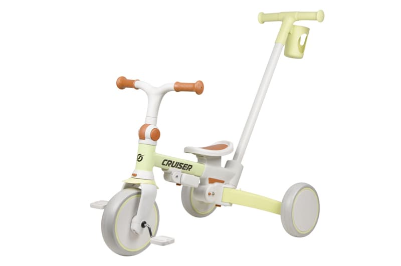 Триколісний біговел 3 в 1 Maraton Tri-cycle Cruiser Milano 001 cream з батьківською ручкою