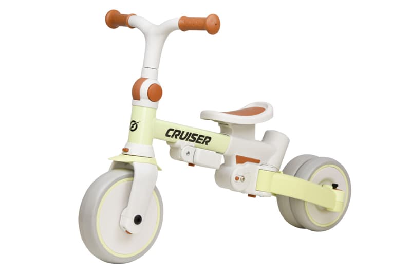 Триколісний біговел 3 в 1 Maraton Tri-cycle Cruiser Milano 001 cream з батьківською ручкою, фото 3