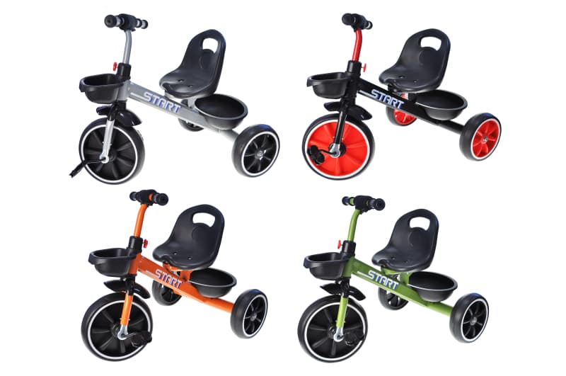 Велосипед триколісний TILLY START T-327, 4 кольори. в коробці