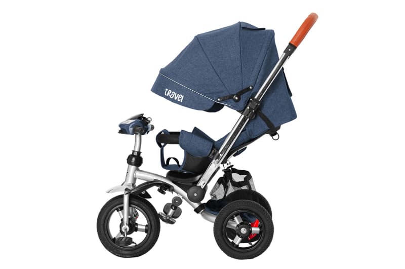 Велосипед триколісний TILLY TRAVEL T-387/1 Синій льон, фото 2